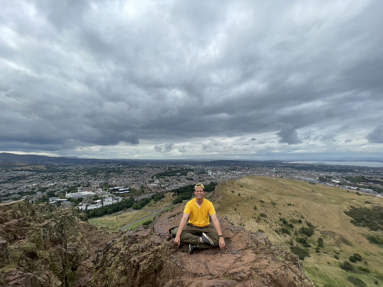 Photo in Arthur's seat, Edinburgh